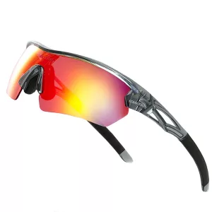 Fahrradbrille - Grau Schwarz