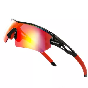 Fahrradbrille - Rot Schwarz