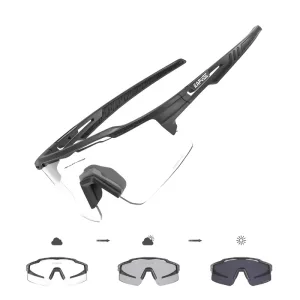 Phototrope-Fahrradbrille - Mountainbike - Schwarz