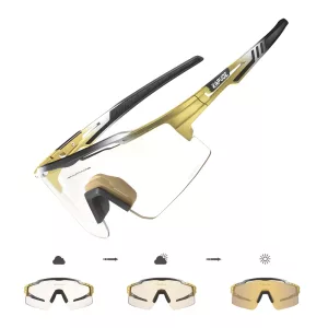 Phototrope-Fahrradbrille - Mountainbike - Gold
