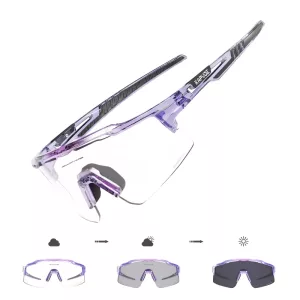 Phototrope-Fahrradbrille - Mountainbike - Lila-Schwarz