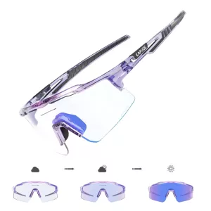 Phototrope-Fahrradbrille - Mountainbike - Lila-Blau