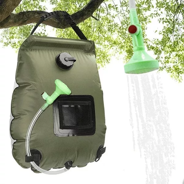 Solar shower bag