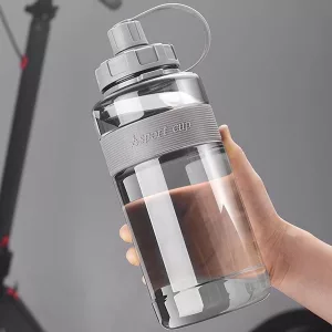 Wasserflasche mit Strohhalm, Sport-Wasserflasche, Fitnessstudio-Wasserflasche, Wasserflasche mit großem Fassungsvermögen