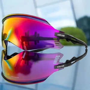Fahrrad-Sonnenbrille mit UV-Schutz - Lila