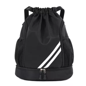 Fußball-Rucksack Sporttasche - Schwarz