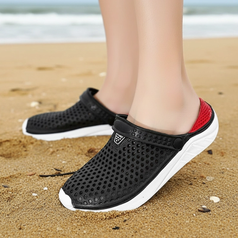 beach slippers, thick sole slippers